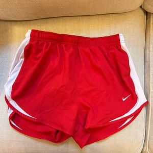 Red Nike shorts!!